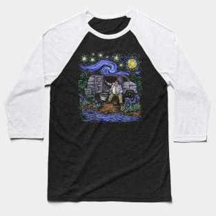 I Live in A Van Gogh- no text version Baseball T-Shirt